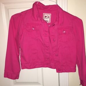 Pink jean jacket